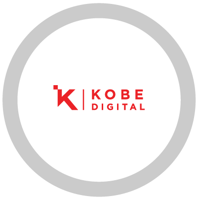 kobe digital logo inside a gray circle